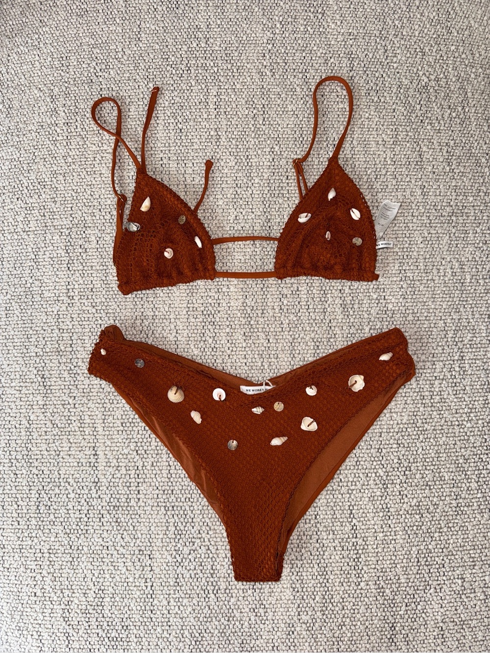 WeWoreWhat Crochet Shell Bikini Set